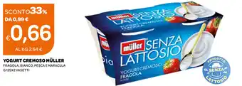 Ekom Yogurt Cremoso Müller Fragola, Bianco, Pesca E Maracuja G 125X2 Vasetti offerta