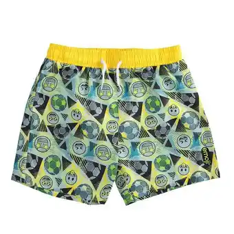 Beach boxer for boys with emoji pattern - 44995