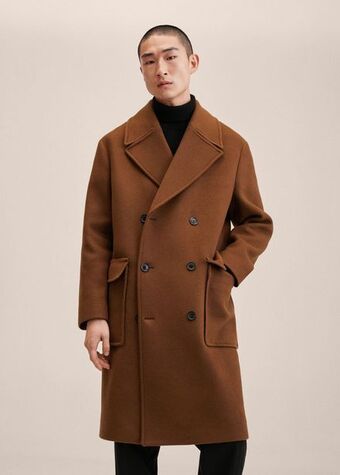 Mango Cappotto oversize lana riciclata offerta