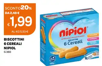 Ekom Biscottini 6 Cereali Nipiol G360 offerta