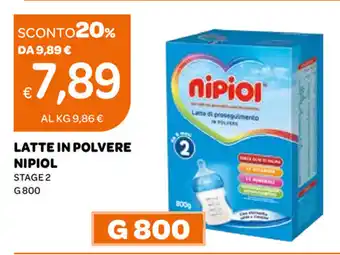 Ekom Latte In Polvere Nipiol Stage 2 G 800 offerta