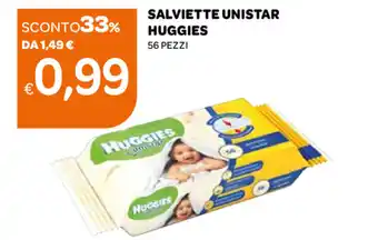 Ekom Salviette Unistar Huggies 56 Pezzi offerta