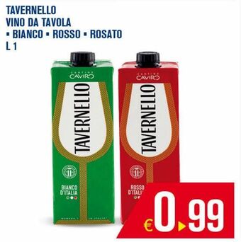 Tavernello vino da tavola *bianco*rosso*rosato l 1