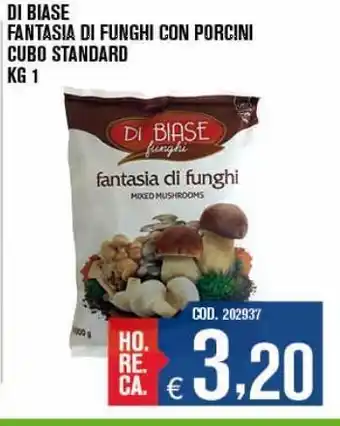 Adhoc Di biase fantasia di funghi con porcini cubo standard offerta