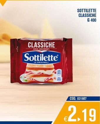 Adhoc Sottilette classiche g 400 offerta