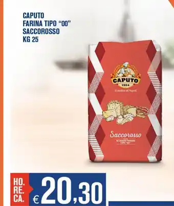 Adhoc Caputo farina tipo ''00'' saccorosso kg 25 offerta