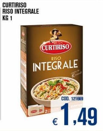 Adhoc Curtiriso riso integrale kg 1 offerta