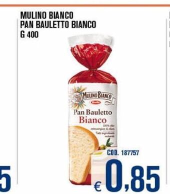 Adhoc Mulino bianco pan bauletto bianco g 400 offerta