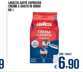 Adhoc Lavazza caffe espresso crema e gusto in grani kg 1 offerta