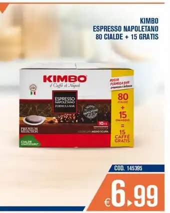 Adhoc Kimbo espresso napoletano 80 cialde+15 gratis offerta