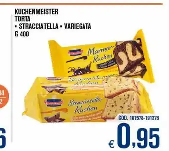 Adhoc Kuchenmeister torta stracciatella/variegata g 400 offerta