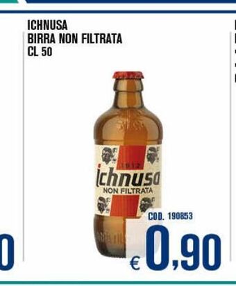 Adhoc Ichnusa birra non filtrata cl 50 offerta