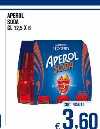 Adhoc Aperol soda cl 12.5 x 6 offerta