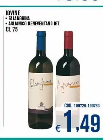 Adhoc Iovine falanghina aglianico beneventato igt cl 75 offerta