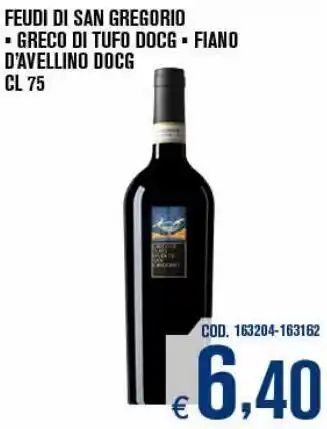 Adhoc Feudi di san gregorio * greco di tufo docg * fiano d'avellino docg offerta