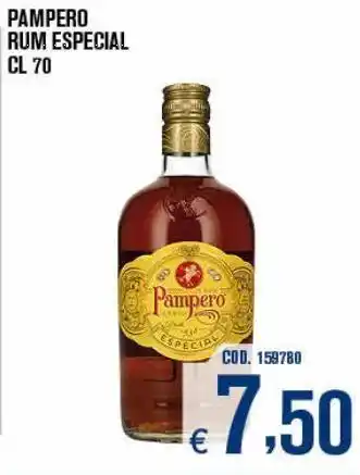 Adhoc Pampero rum especial cl 70 offerta