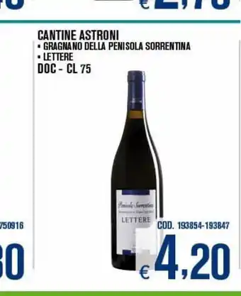Cantine astroni doc - cl 75
