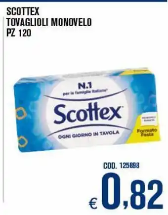 Adhoc Scottex tovaglioli monovello offerta