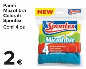 Panni microfibra colorati spontex