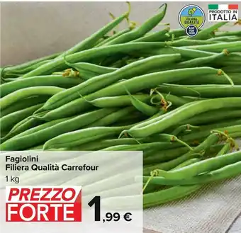 Carrefour Market Fagiolini filiera qualitá carrefour offerta