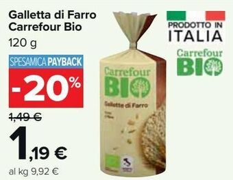 Galletta di farro carrefour bio