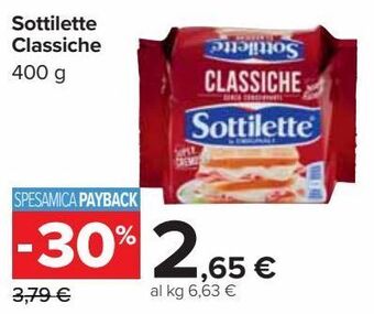 Carrefour Market Sottilete classiche offerta