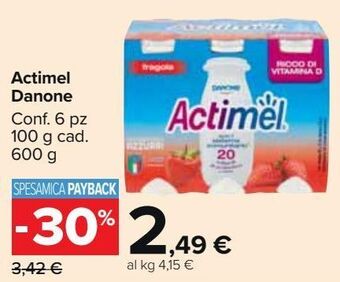 Carrefour Market Actimel danone offerta