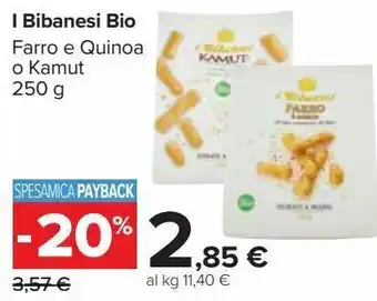 Carrefour Market I bibanesi bio farro e quinoa o kamut offerta