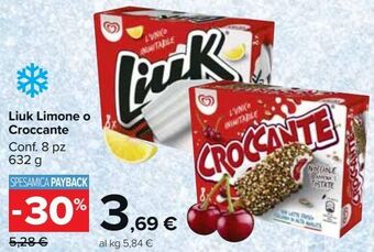 Carrefour Market Liuk limone o croccante offerta