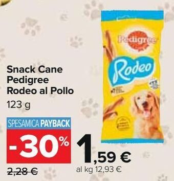 Snack cane pedigree rodeo al pollo