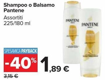 Carrefour Market Shampoo o balsamo pantene offerta