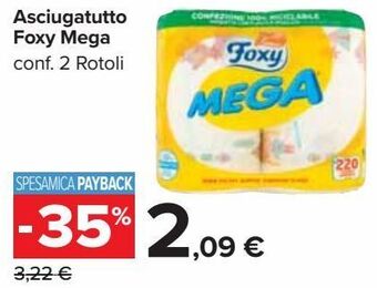 Carrefour Market Asciugatutto foxy mega offerta