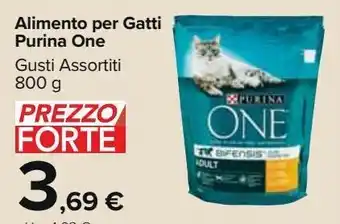 Carrefour Market Alimento per gatti purina one gusti assortiti offerta