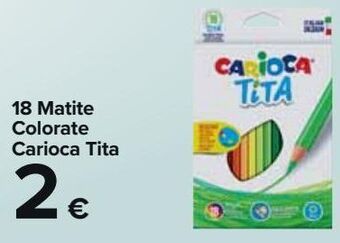 Carrefour Market 18 matite colorate carioca tita offerta