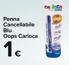 Carrefour Market Penna cancellabile blu oops carioca offerta