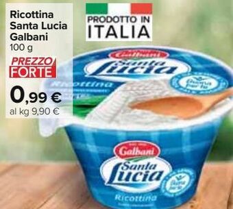 Carrefour Market Ricottina santa lucia galbani offerta