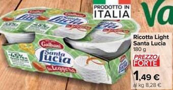 Carrefour Market Ricotta light santa lucia offerta