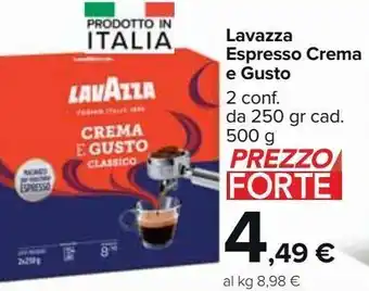 Carrefour Market Lavazza espresso crema e gusto offerta