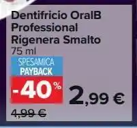 Dentifricio oralb professional rigenera smalto
