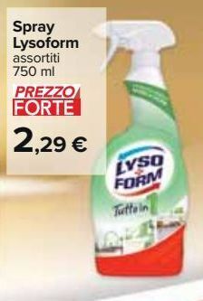 Spray lysoform