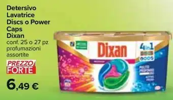 Carrefour Market Detersivo lavatrice discs o power caps dixan offerta