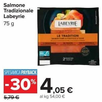 Carrefour Market Salmone tradizionale labeyrie offerta