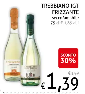 Ecu Discount Trebbiano IGT Frizzante secco/amabile 75cl offerta