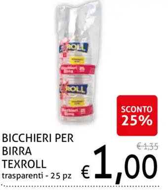 Ecu Discount Texroll Bicchieri per Birra offerta