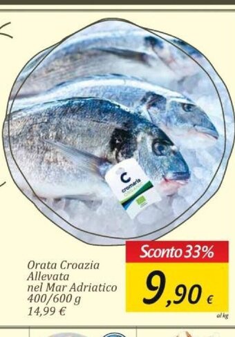 Carrefour Orata Croazia Allevata nel Mar Adriatico 400/600 g offerta