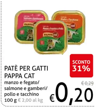 Patè Per Gatti Pappa Cat 100g