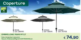 Ombrellone Miami MT 2,7