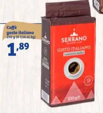 In'S Mercato Serrano Caffè gusto italiano 250 g offerta
