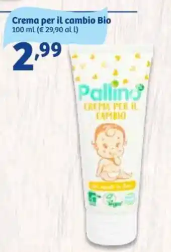In'S Mercato Pallino Crema per il cambio Bio 100 ml offerta