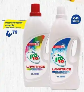 In'S Mercato Eco 10 Detersivo liquido assortito 3000 ml offerta